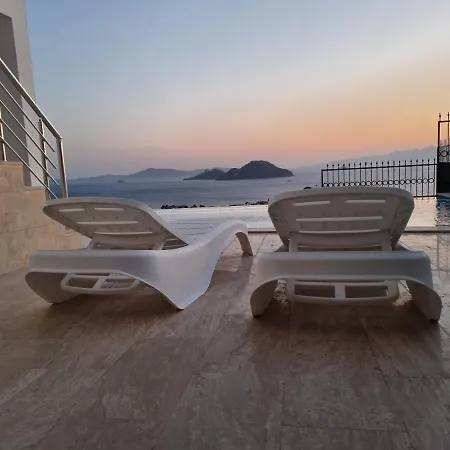 Bodrum Villa Dairesi Sonsuzluk Havuzlu Infinity Pool Full Deniz Doga Adalar Ve Yunan Adalari Manzarali Appartement